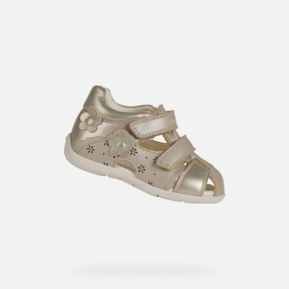 Sandales Geox Kaytan Girl - Beige/Doré - Bebe 940568-YDM